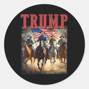 Trump Vance Kennedy Presidential Election 2024 Classic Round Sticker