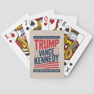Trump Vance Kennedy Take America Back 2024  Playing Cards