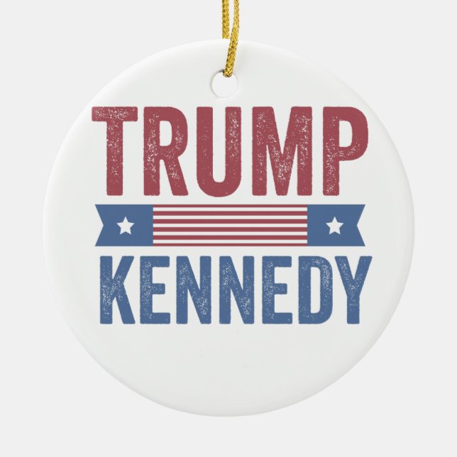 Trump Vance Kennedy take America back again Ceramic Tree Decoration (Front)