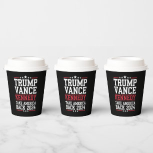 Trump Vance Kennedy Take America Back Again Paper Cups