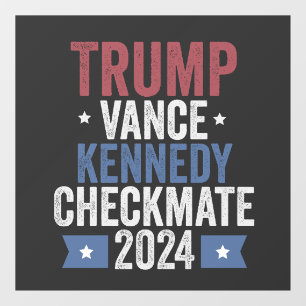 Trump Vance Kennedy take America back again Window Cling