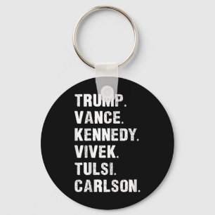 Trump Vance Kennedy Vivek Tulsi Carlson  Key Ring