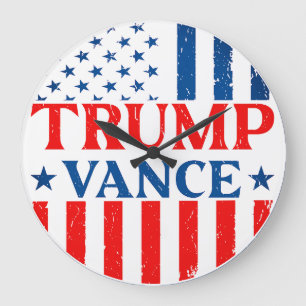 Trump Vance Large Clock