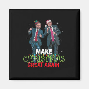 Trump Vance Make Christmas Great Again Daddy's Hom Magnet