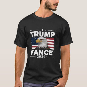 Trump Vance Pro Donald Trump 2024 American Retro S T-Shirt