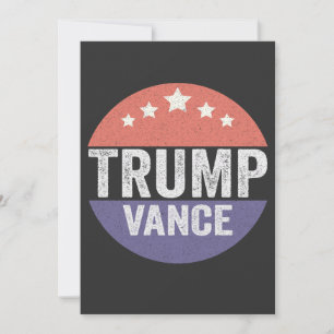 Trump Vance Republican American Election Vote Gift Invitation