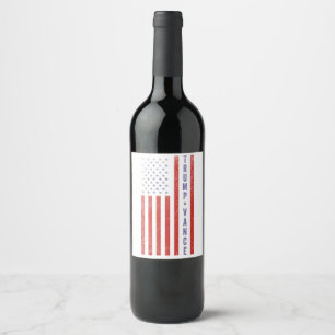 Trump Vance Republican American Election Vote Gift Wine Label