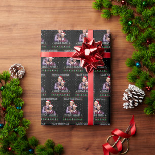 Trump Vance Santa Hat Make Christmas Great Again Wrapping Paper