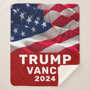 Trump Vance Sherpa Blanket