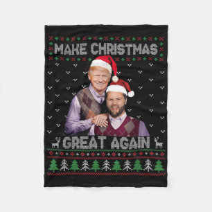 Trump Vance Shirt Brothers Make Christmas Great Ag Fleece Blanket