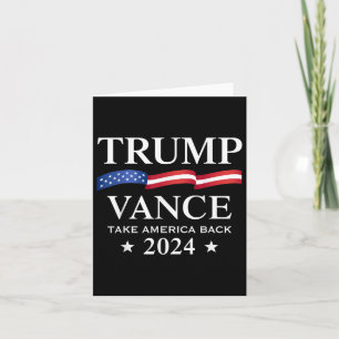 Trump Vance Take America Back 2024 Card