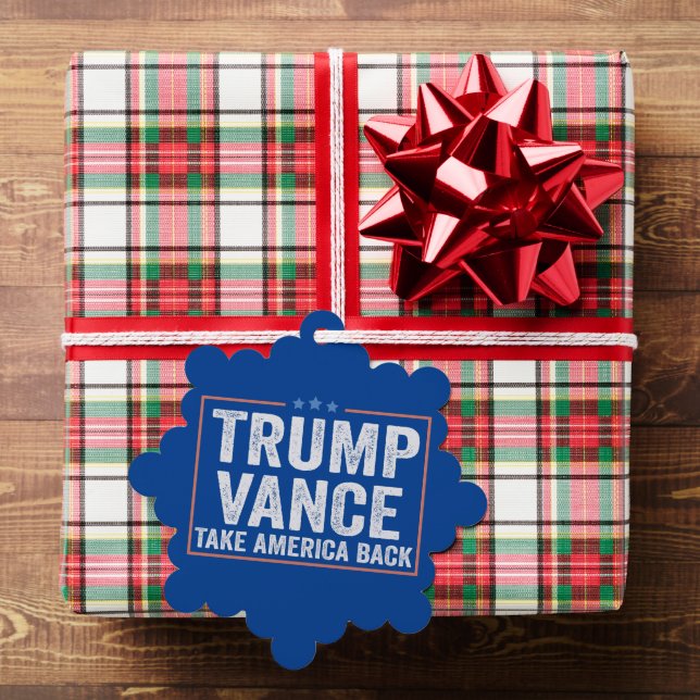 Trump Vance Take America Back Election Vote USA  Tree Decoration Card (Insitu (Gift))