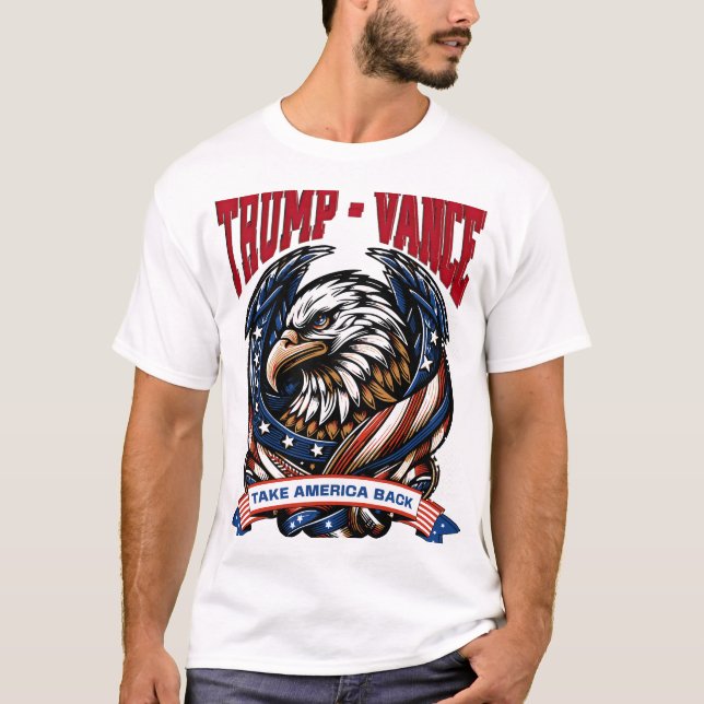 Trump Vance - Take America Back T-Shirt (Front)