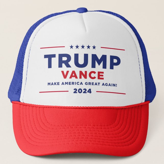 Trump Vance Trucker Hat (Front)