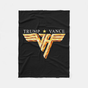 Trump Vance Tv Rocker Gold Vintage Trump Vance Fleece Blanket