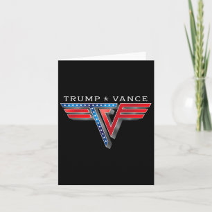 Trump Vance Tv Rocker Logo Vintage Trump Vance 202 Card