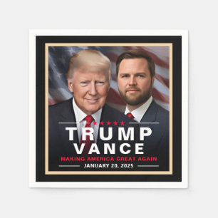 Trump Vance Victory Inauguration Day Collector's Napkin