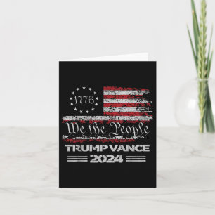 Trump Vance We The People 47th President Trump Won Card