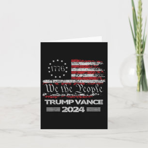 Trump Vance We The People 47th President Trump Won Card