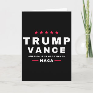 Trump Vance We Won Inauguration Day 47th President Card