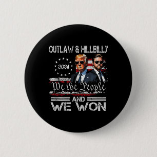 Trump Vance We Won Win Inauguration Day 2025 47th 6 Cm Round Badge