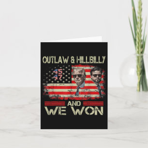 Trump Vance We Won Win Inauguration Day 2025 47th Card