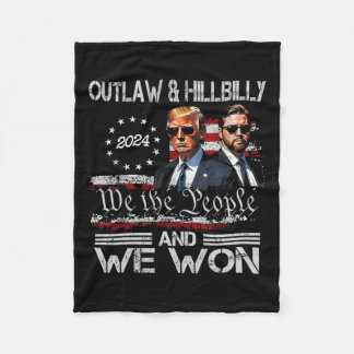 Trump Vance We Won Win Inauguration Day 2025 47th Fleece Blanket