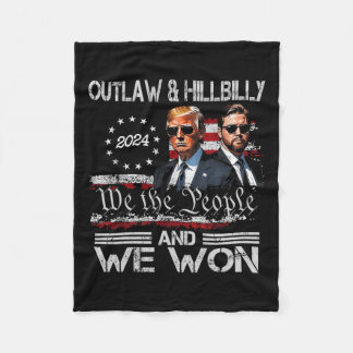 Trump Vance We Won Win Inauguration Day 2025 47th Fleece Blanket