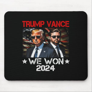 Trump Vance We Won Win Inauguration Day 2025 47th Mouse Mat