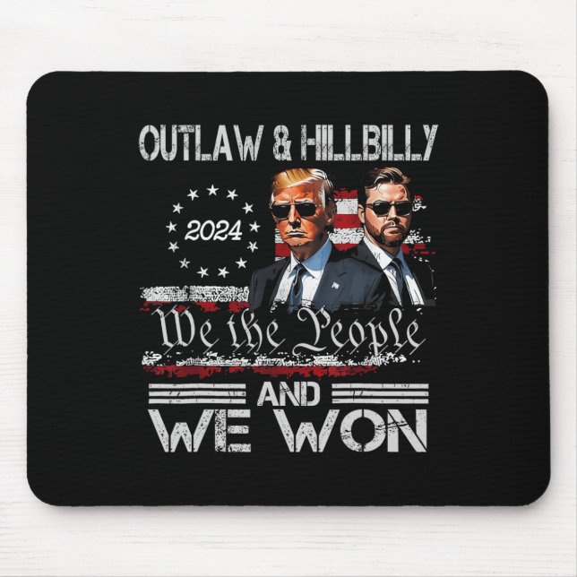 Trump Vance We Won Win Inauguration Day 2025 47th  Mouse Mat (Front)