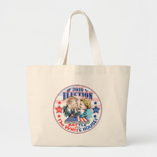 Trump versus Hillary 2016 Large Tote Bag