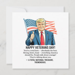 Trump Veterans Day Holiday Card