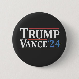 Trump Vice President Vance American Election USA  6 Cm Round Badge