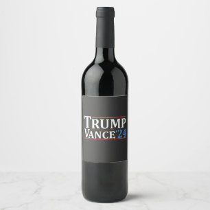 Trump Vice President Vance American Election USA Wine Label