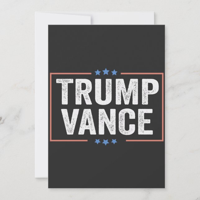 Trump Vice President Vance President Election USA Invitation (Front)