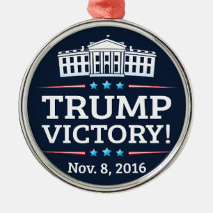 Trump Victory Metal Tree Decoration