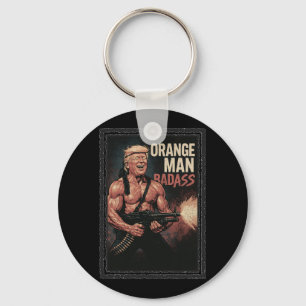 Trump Vintage 80s Action Hero – Funny Novelty Shir Key Ring
