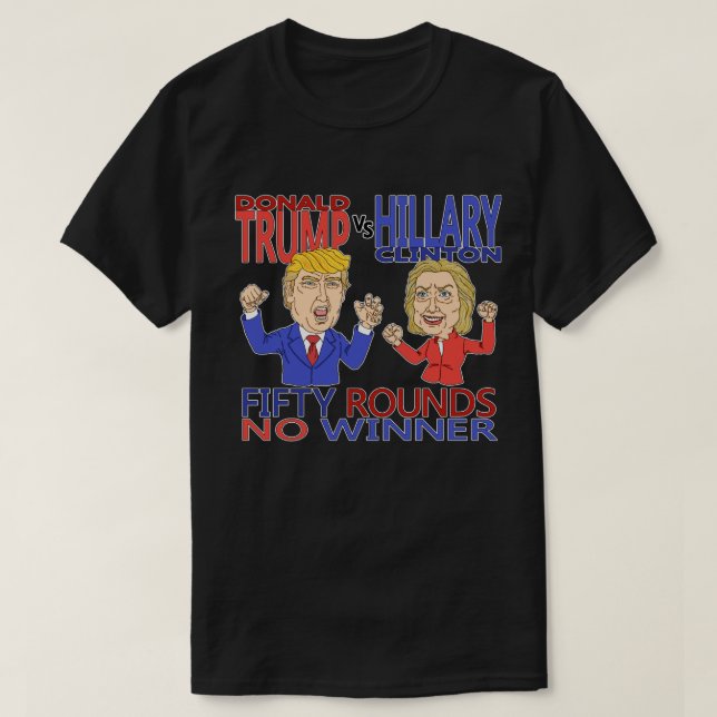 Trump Vs Hillary T-Shirt (Design Front)