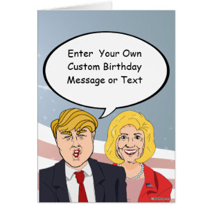 Trump vs Trump Birthday Card - Customise Your Mess