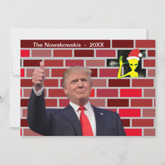 Trump Wall Christmas Invitation