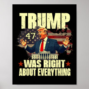 Trump Was Right About Everything Poster