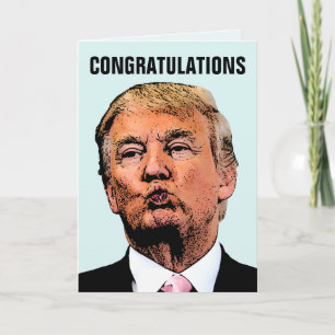TRUMP WEDDING CONGRATUALTIONS CARD
