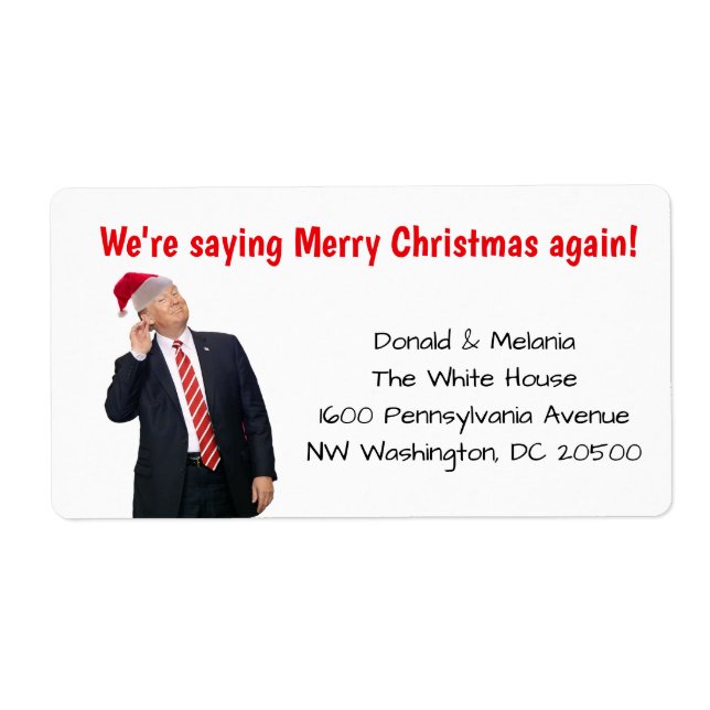 Trump: we're saying merry Christmas again (Front)