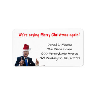 Trump: We're saying Merry Christmas again Label