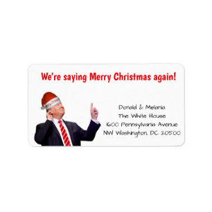 Trump: We're saying Merry Christmas again Label