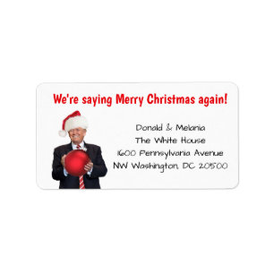 Trump: We're saying Merry Christmas again Label