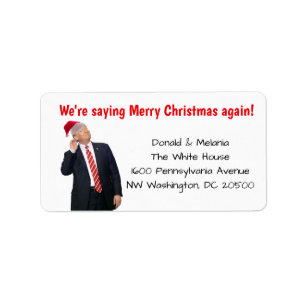 Trump: We're saying Merry Christmas again Label