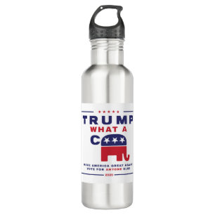 Trump. What A C*** - Anti-Trump campaign poster 710 Ml Water Bottle