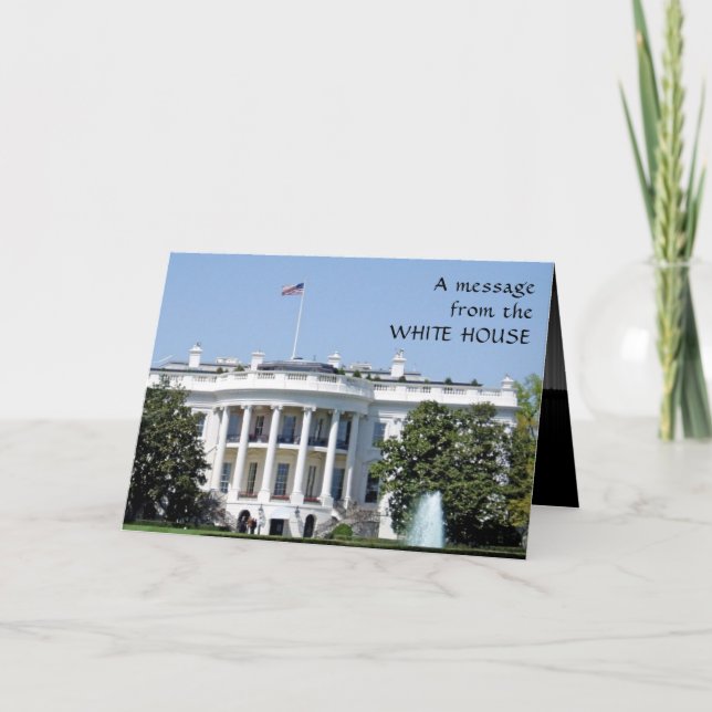 Trump White House Mens Funny 50th Birthday Invitation (Front)
