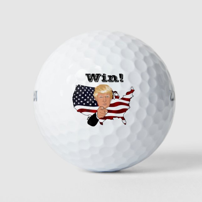 TRUMP Win! Golf Balls (Front)